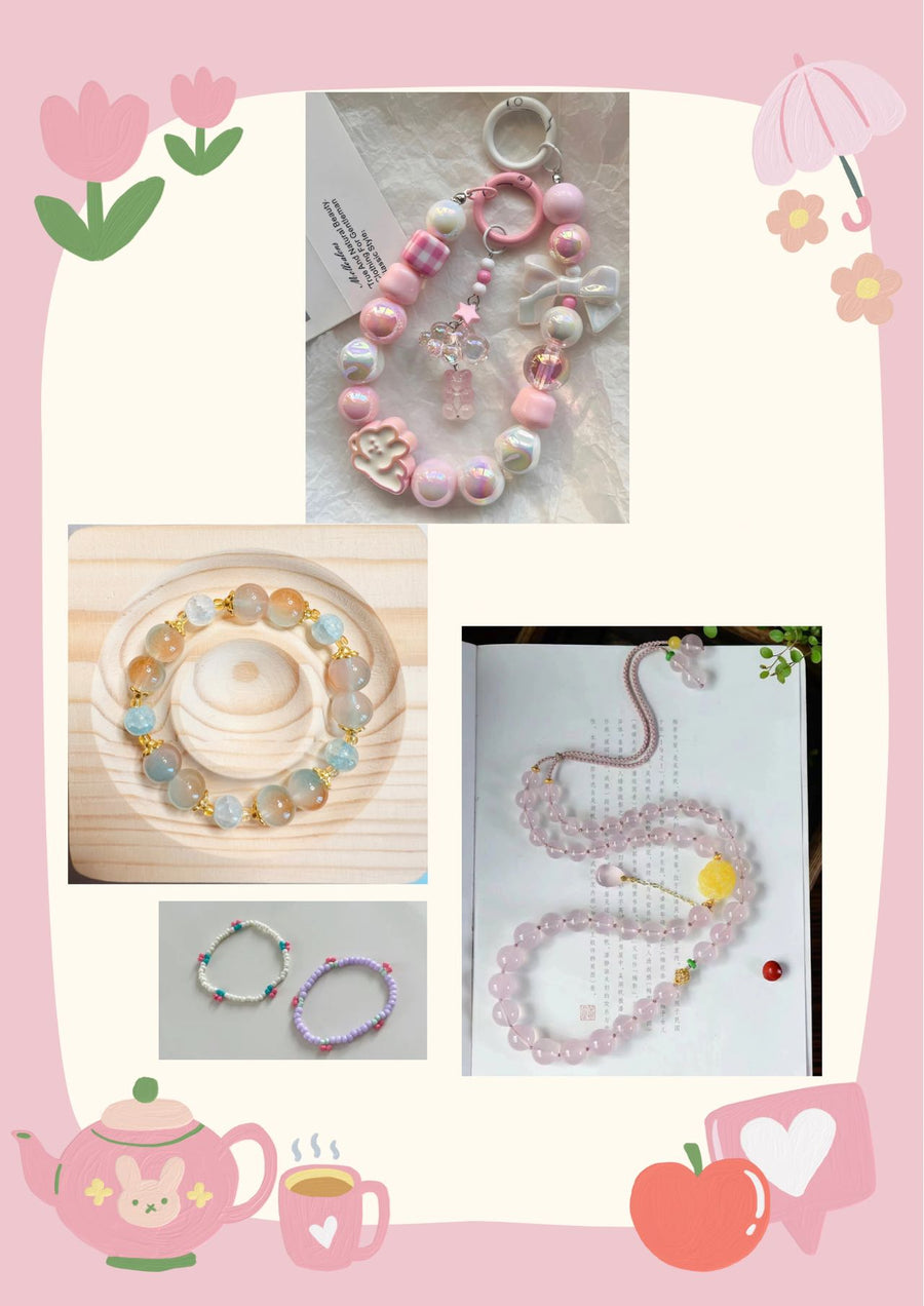 Bracelet phone chain and necklace DIY beads