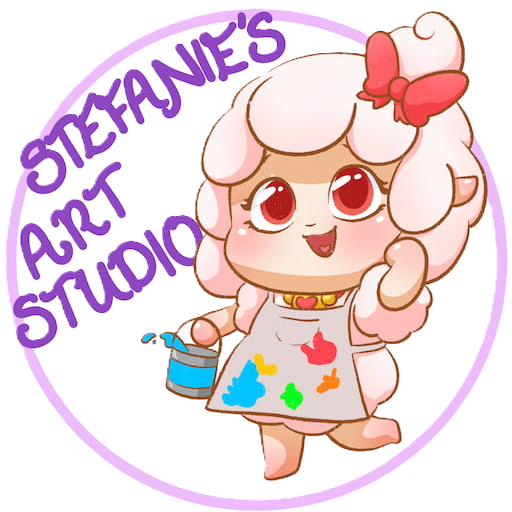 Stefanie's Art Studio logo and brand artwork
